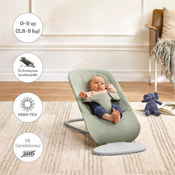 BabyBjörn Begin Ana Kucağı Woven Light Green