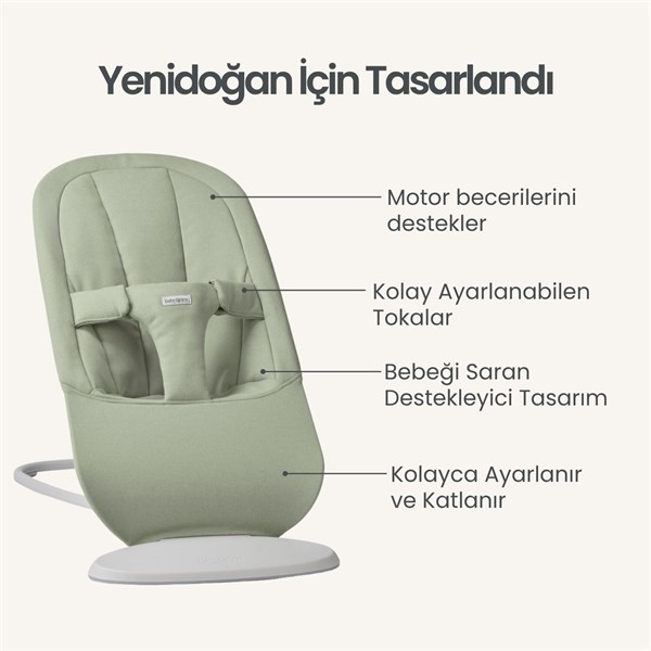 BabyBjörn Begin Ana Kucağı Woven Light Green
