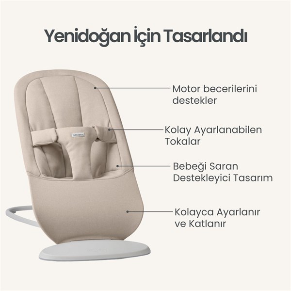 BabyBjörn Begin Ana Kucağı Woven Sand Grey
