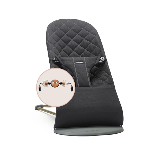 BabyBjörn Black&White Oyuncaklı Bliss Ana Kucağı Woven Black