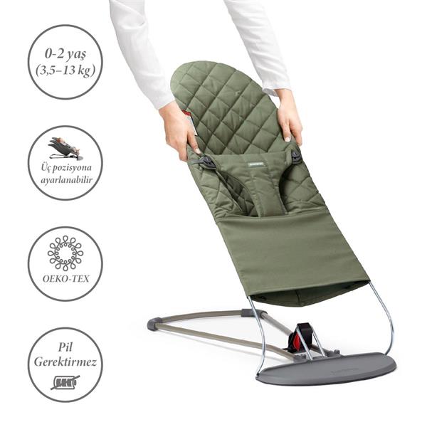 BabyBjörn Bliss Ana Kucağı & Kanguru Mini Cotton Yenidoğan Seti / Dark Green