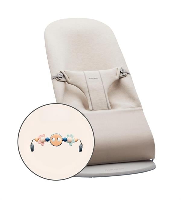 BabyBjörn Pastel Oyuncaklı Bliss Ana Kucağı 3D Jersey Light Beige