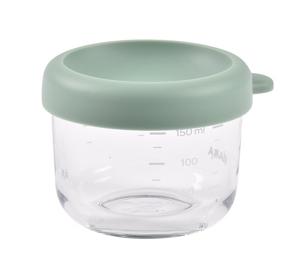 Beaba Bebek cam mama kavanozu 150 ml, Sage Green