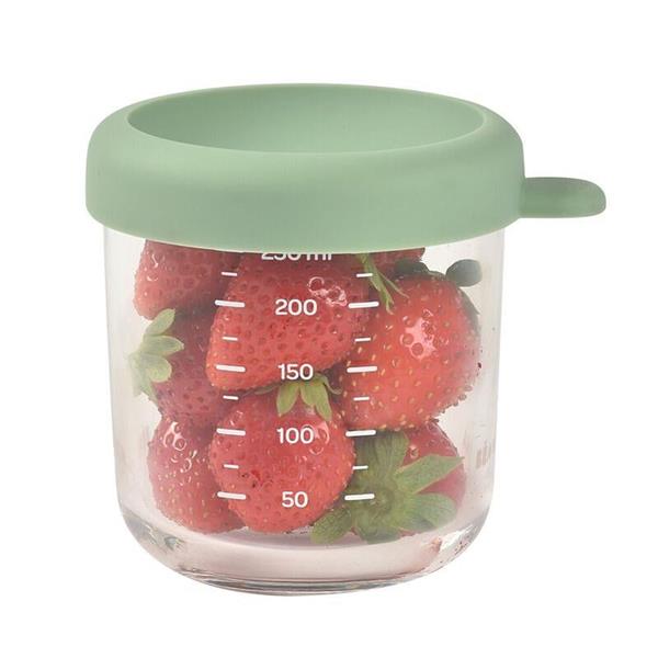 Bebek cam mama kavanozu 250 ml, Sage green