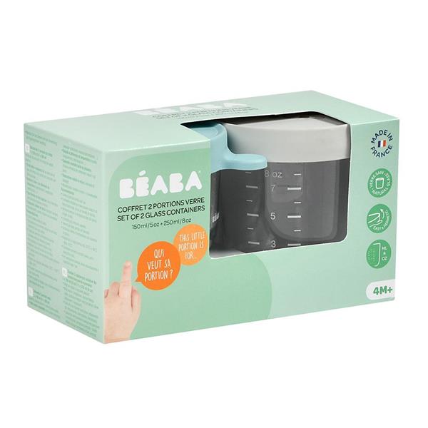 Bebek cam mama kavanozu 2li set (150 ml green / 250 ml airy