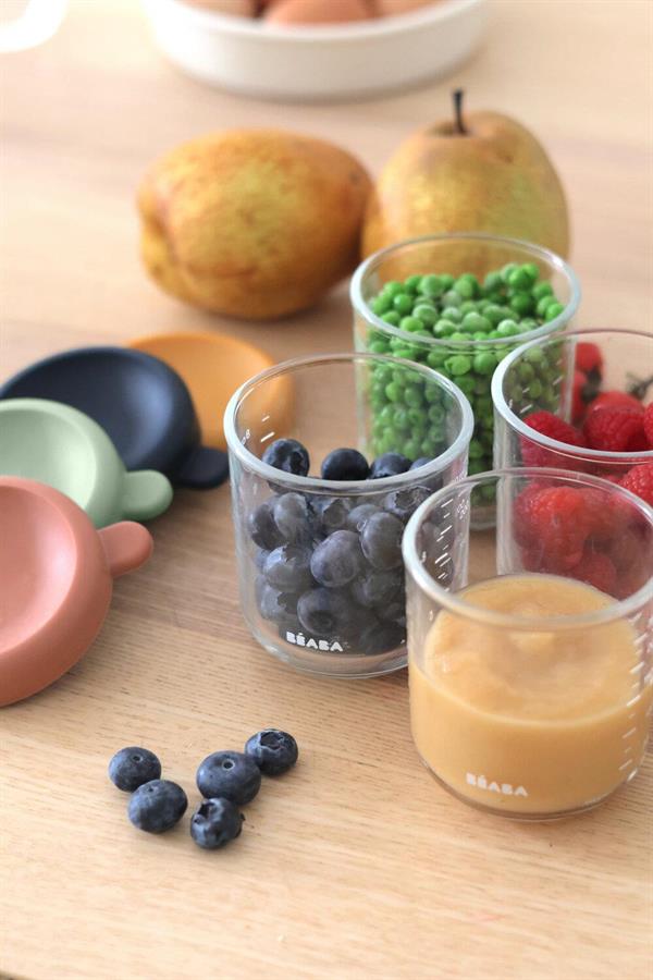 Bebek cam mama kavanozu 4lü set 250 ml, Sunrise color mix