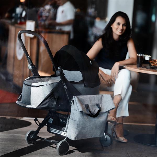 Bumprider Connect³ Bebek Arabası Yan Bakım Çantası Grey & Black