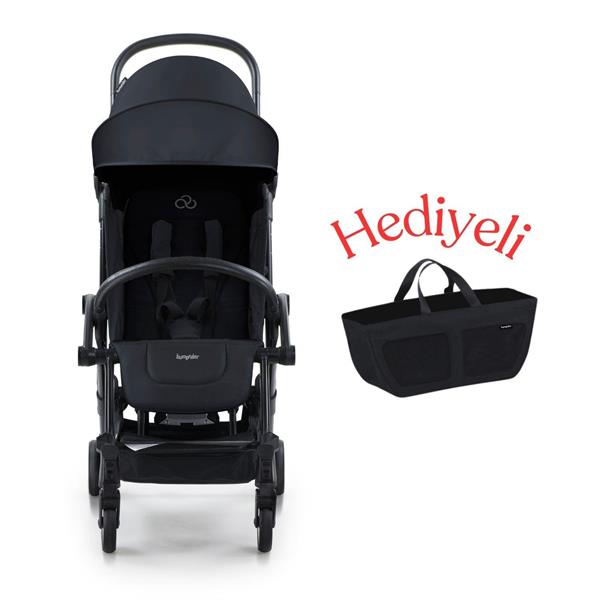 Bumprider Connect 3 Bebek Arabası / Black-Black Yan Düzenleyici Çanta Hediyeli