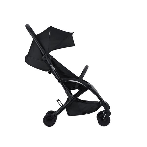 BabyBjörn Bliss Ana Kucağı Petal Woven Anthracite & Bumprider Connect³ Bebek Arabası Black-Grey Melange- Yan Düzenleyici Çanta