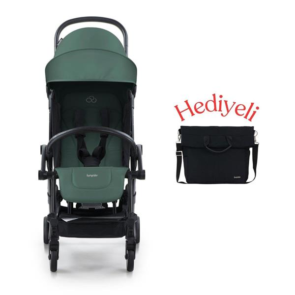 Bumprider Connect³ Bebek Arabası Black-Olive & Yan Bakım Çantası Hediyeli