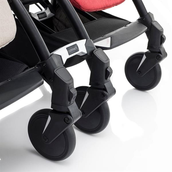 Bumprider Connect³ İkiz Bebek Arabası Black - Black & Yan Bakım Çantası Hediyeli