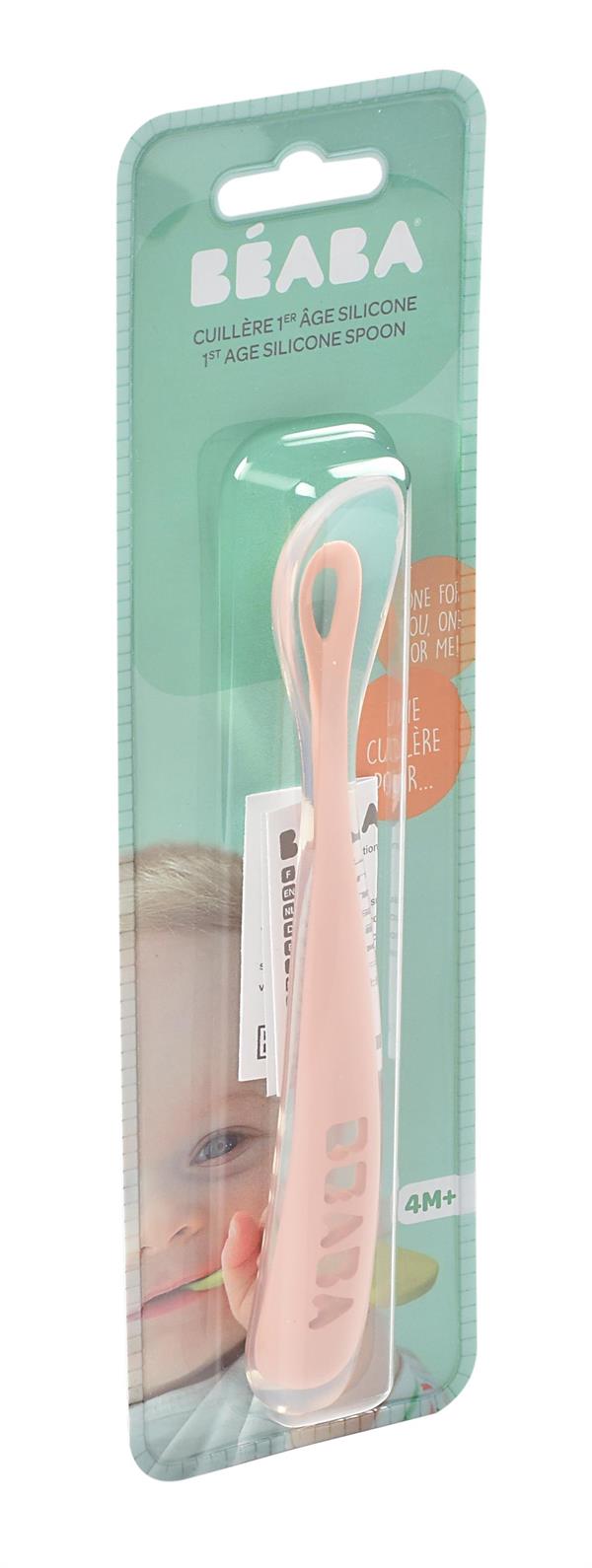 Ergonomic Silikon kaşık  (1 yaş) Old Pink