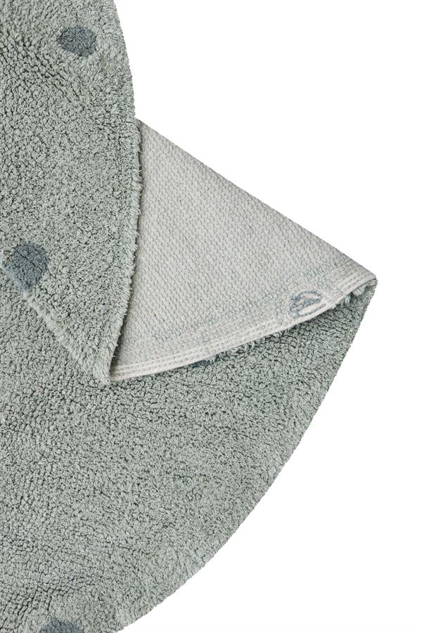 Halı, Round Dot Blue Sage