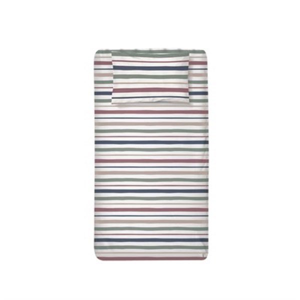 Lastikli Çarşaf ve Yastık Kılıfı Seti, Çizgili