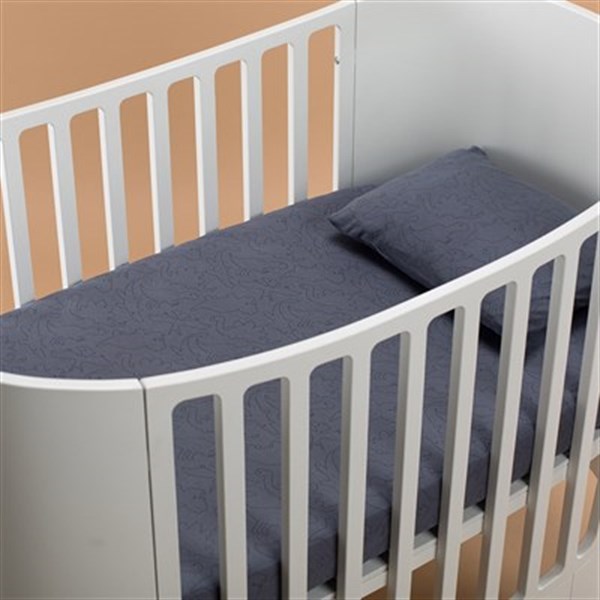 Lastikli Çarşaf ve Yastık Kılıfı Seti, Indigo Animals