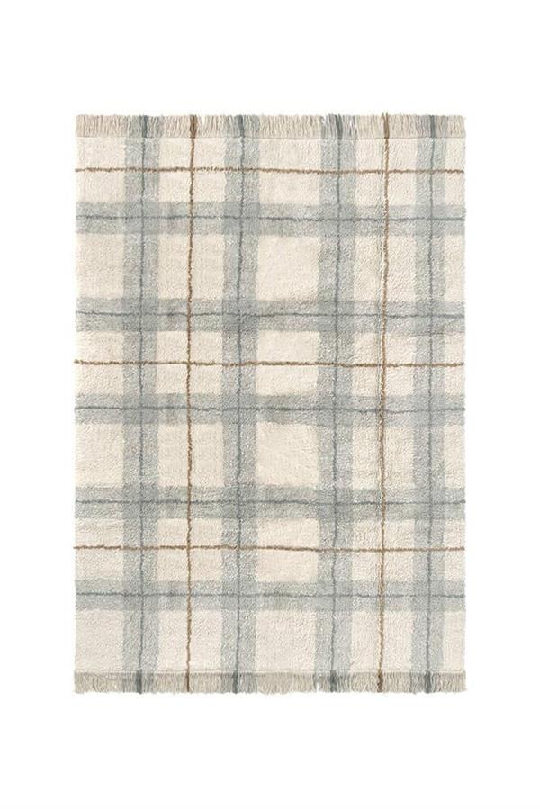 Lorena Canals Çocuk Odası Halısı, Tartan Blue Sage, M