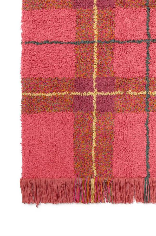 Lorena Canals Çocuk Odası Halısı, Tartan Vintage Red, M