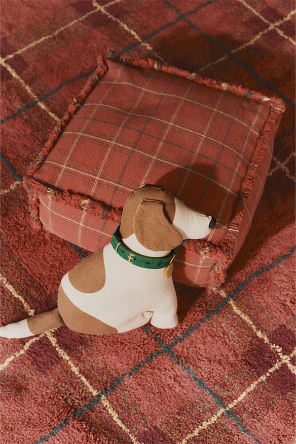 Lorena Canals Çocuk Odası Halısı, Tartan Vintage Red, M