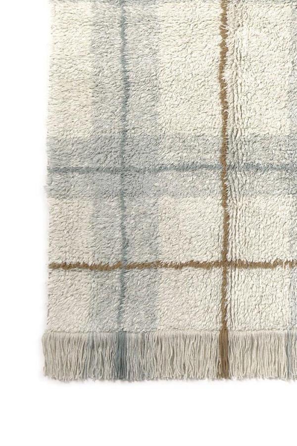 Lorena Canals Çocuk Odası Halısı, Tartan Blue Sage, S