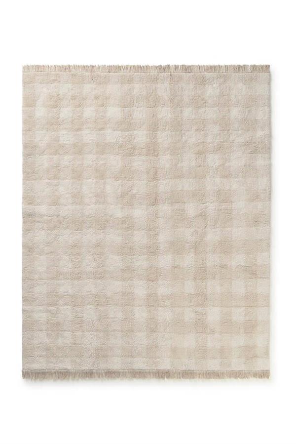 Lorena Canals Çocuk Odası Halısı, Vichy Ivory XS