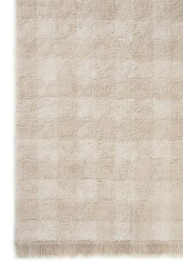 Lorena Canals Çocuk Odası Halısı, Vichy Ivory XS