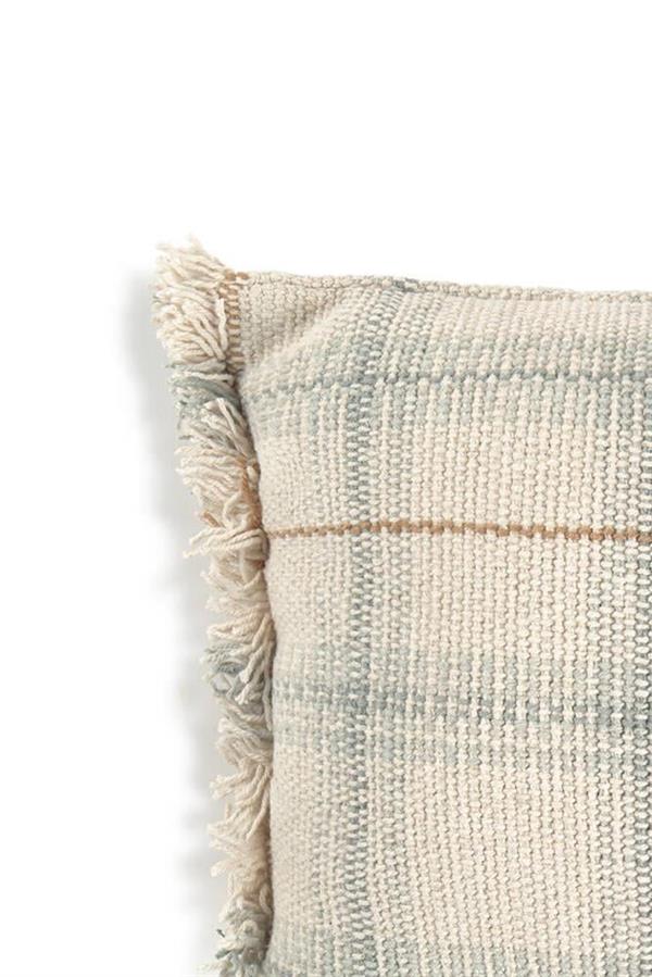 Lorena Canals Çocuk Odası Yastığı, Tartan Blue Sage