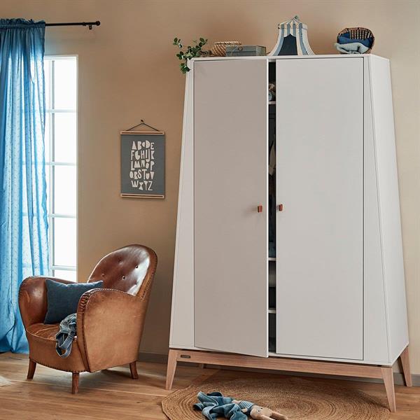 Luna Dolap, Beyaz / Meşe