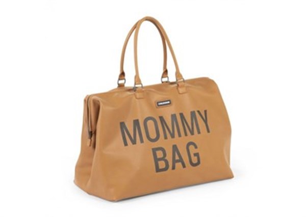 Mommy Bag, Anne Bebek Bakım Çantası, Kahverengi Deri