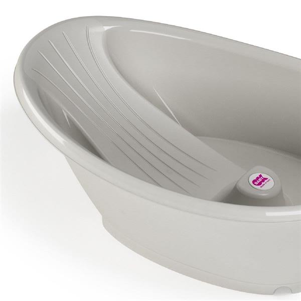 OKBaby Bebek Banyo Seti Bella Dijital Termometreli Çift Yönlü Küveti & Küvet Taşıyıcı A. Gri