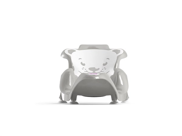 OKBaby Bebek Banyo Seti Buddy Küvet Aparatı + Hippo Duş Şapkası A.Gri