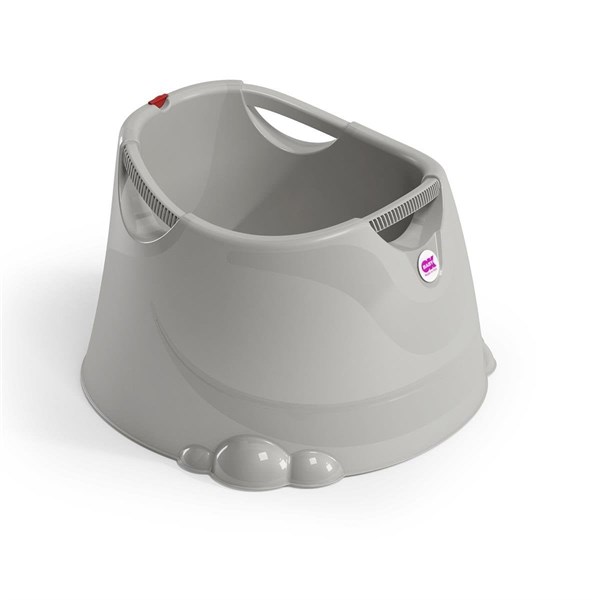 OKBaby Bebek Banyo Seti Opla Küvet + Hippo Duş Şapkası A.Gri
