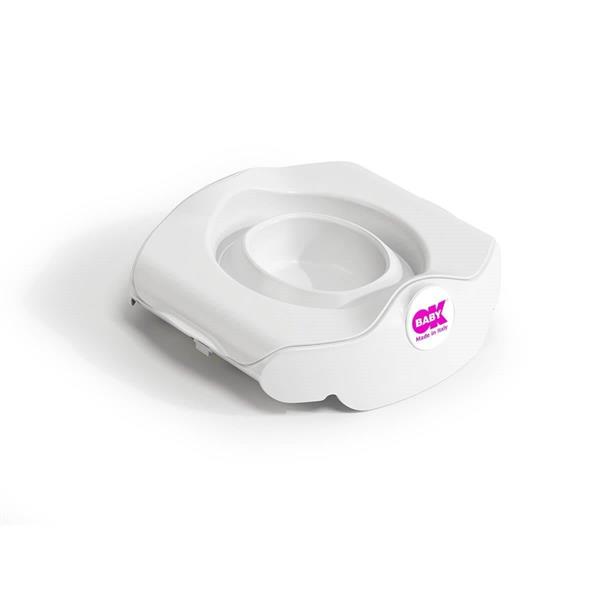 OKBaby Bebek Banyo Seti Roady Eğitici Oturak & Klozet Adaptörü K. Beyaz & Roady Disposable Bez Seti 30lu
