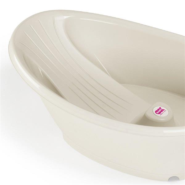 OKBaby Bella Bebek Banyo Seti Dijital Termometreli Çift Yönlü Bebek Küveti & Bebek Küvet Taşıyıcı K. Beyaz
