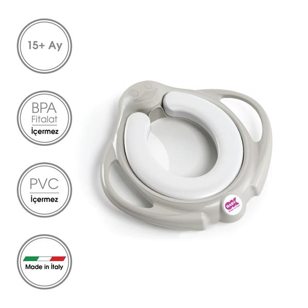 OKBaby Pinguo Soft Klozet Adaptörü A.Gri