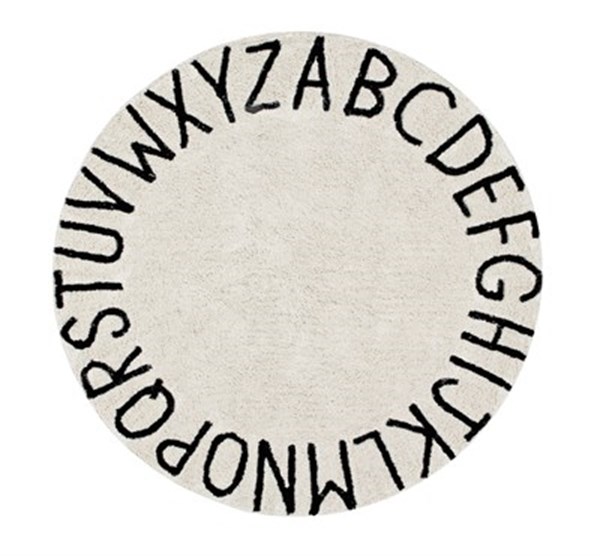 Round ABC Natural-Siyah