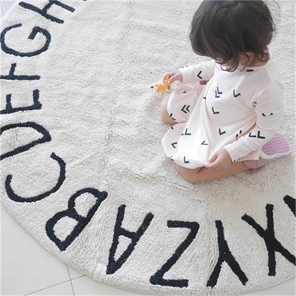 Round ABC Natural-Siyah