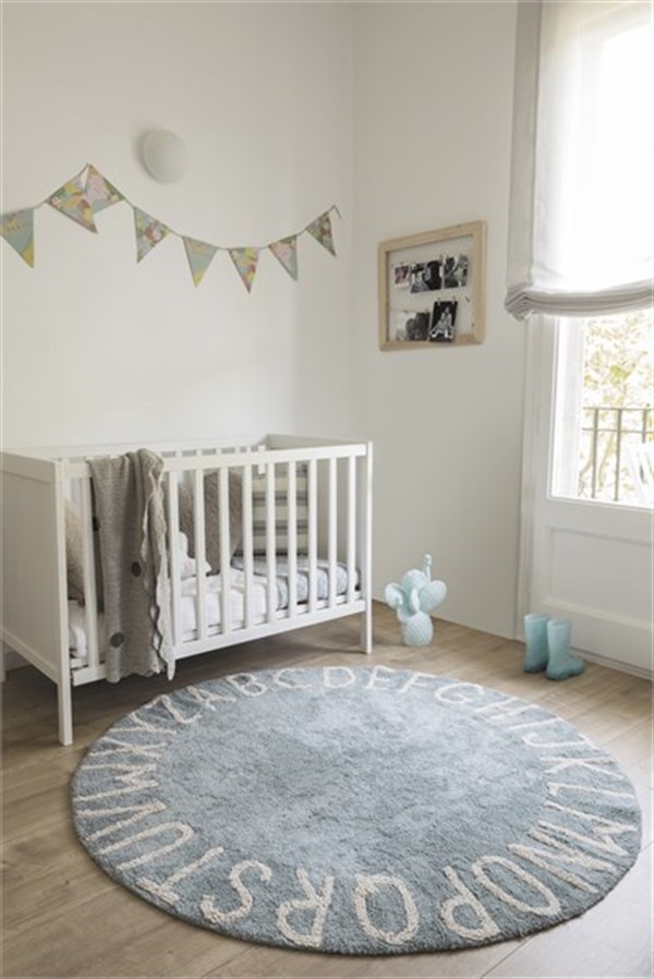 Round ABC Vintage Mavi-Natural