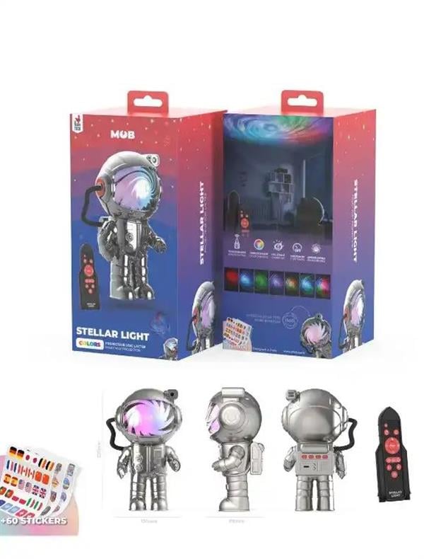 Astronot Yıldız Işığı Projeksiyon Lamba- Gümüş