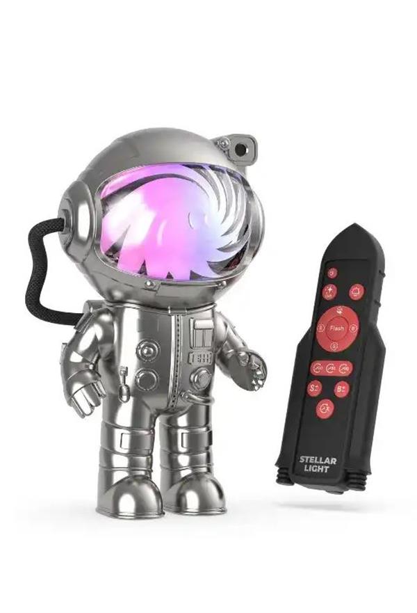 Astronot Yıldız Işığı Projeksiyon Lamba- Gümüş
