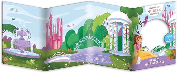 Auzou - My Fold-Out Magnetic Adventure - Princes And Prince