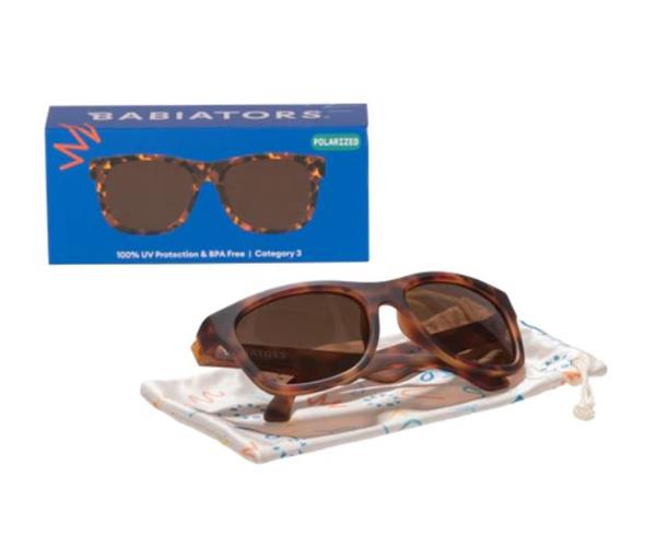 Babiators Amber Polarize Lensli Navigator Güneş Gözlüğü Totally Tortoise 3-5 Yaş