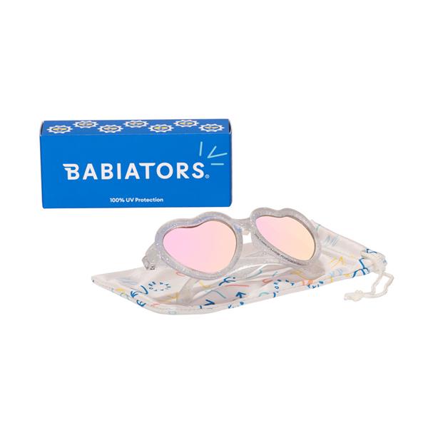Babiators Original Hearts Güneş Gözlüğü Silver Shimmer 3-5 Yaş