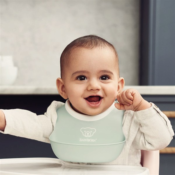 BabyBjörn 2´li Mini Yumuşak Mama Önlüğü Powder Yellow / Green