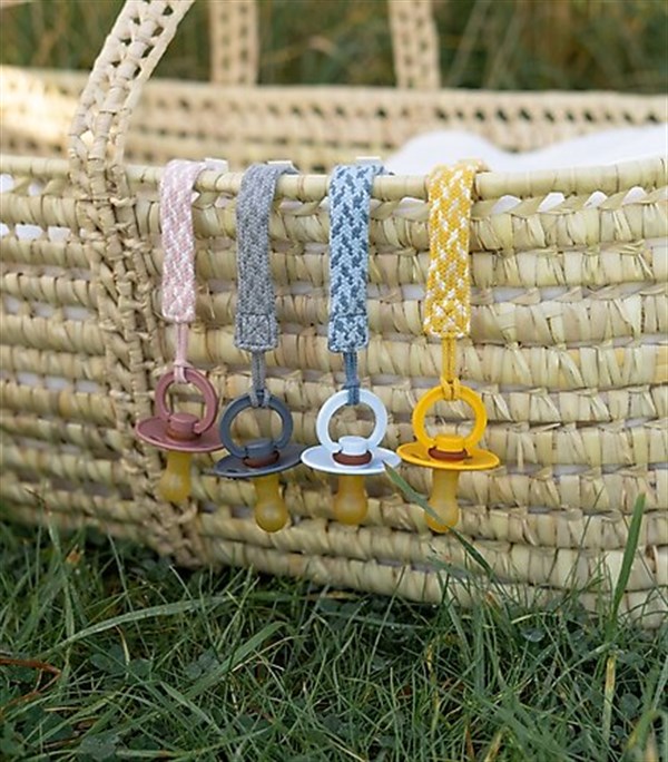 Bibs Paci Braid Emzik Askısı Sage / Ivory