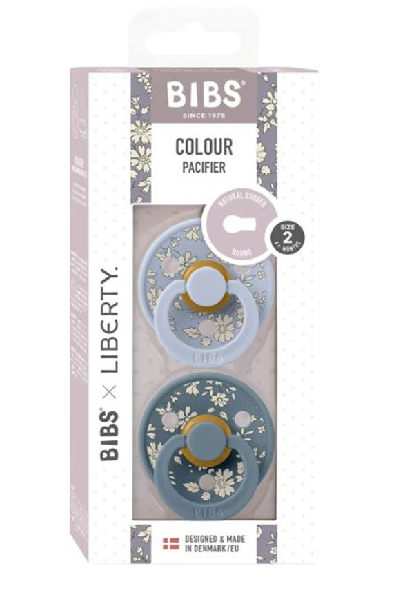 Bibs x Liberty Colour İkili Capel - Dusty Blue 0-6