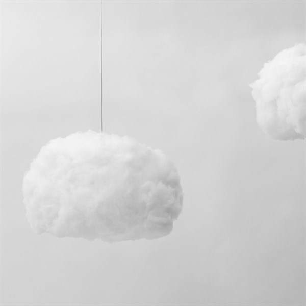 Bouffeecloud Bulut  Sarkıt Orta Aydınlatma RGB Kumandalı Beyaz Kablolu