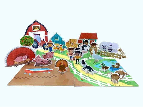 Build and Play - Farm Book and Play Set
