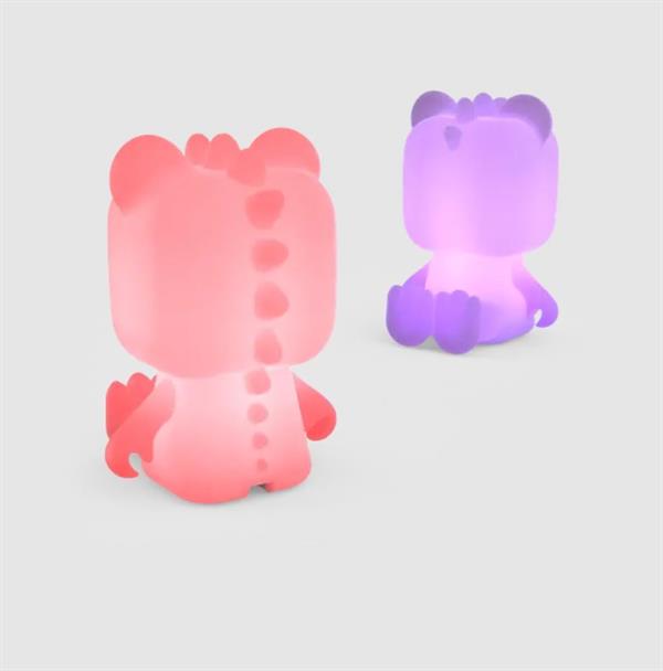 Çok Renkli Gece Lambası - Dinozor