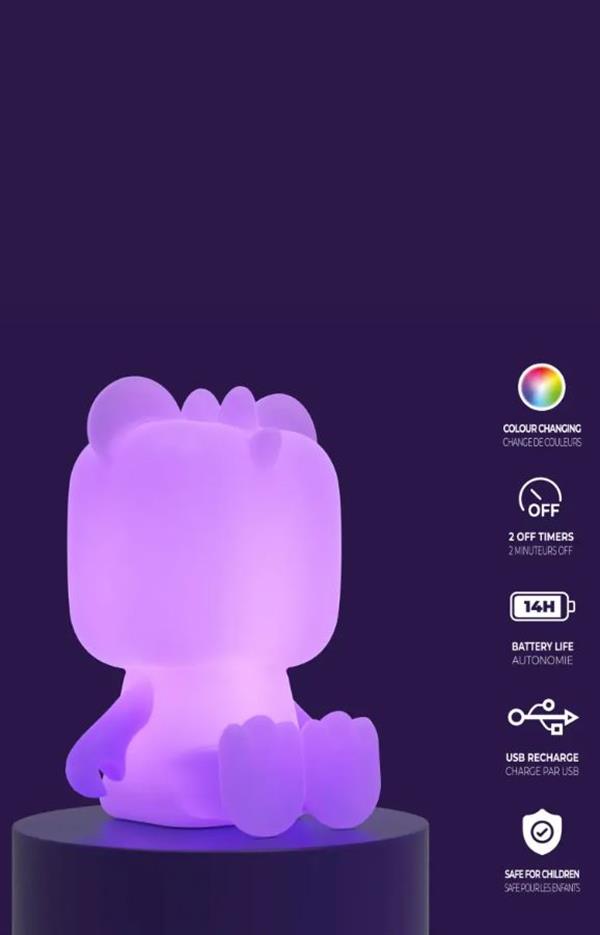 Çok Renkli Gece Lambası - Dinozor