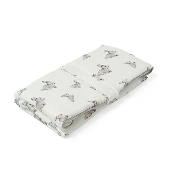 Deux Lapins Çantalı Pratik Katlanabilir Alt Değiştirme Matı İconic gri tavşan